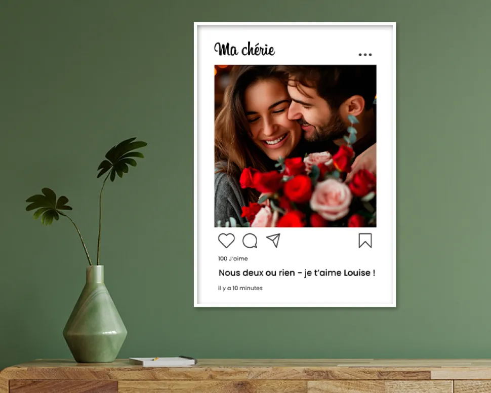 Affiche Instagram personnalisée