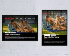 Affiche Netflix personnalisée
