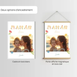 Affiche personnalisée - Amour Fleuri