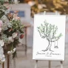Affiche personnalisée - Arbre à empreintes mariage