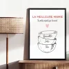 Affiche personnalisée - Bols prénoms famille