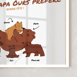 Affiche personnalisée - Câlins d'Ours
