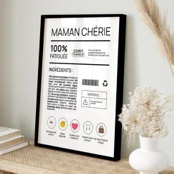 Affiche personnalisée - Composition d'une jeune maman