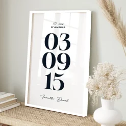 Affiche personnalisée - Date Marquante