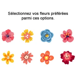 Affiche personnalisée - Famille fleurs