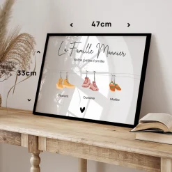 Affiche personnalisée - Famille Chaussures