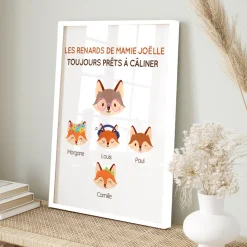Affiche personnalisée - Mamie Renard et sa meute