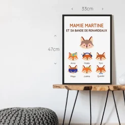Affiche personnalisée - Mamie Renard et sa meute