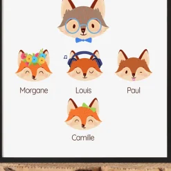 Affiche personnalisée - Papi Renard et sa meute