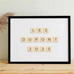 Affiche personnalisée - Scrabble