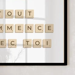 Affiche personnalisée - Scrabble