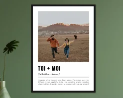 Affiche personnalisée couple - Définition Amour