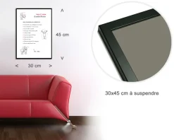 Affiche personnalisée couple - Contrat d'amour