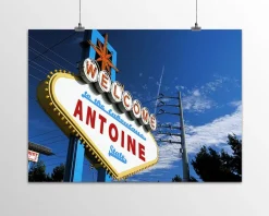 Affiche personnalisée prénom - Las Vegas