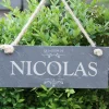 Ardoise de jardin décorative personnalisée