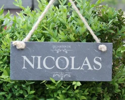 Ardoise de jardin décorative personnalisée