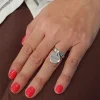 Bague martelée argent Prénom
