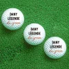 Balles de golf personnalisées (lot de 3) - Message