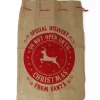 Baluchon de Noël XXL en toile de jute