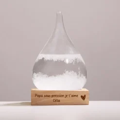 Baromètre Tempête Storm Glass - Message coeur