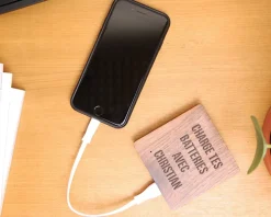 Batterie Externe en bois personnalisable 5000 mAh