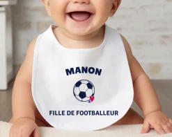 Bavoir bébé personnalisé - Football