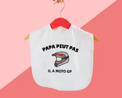 Bavoir bébé personnalisé - Moto