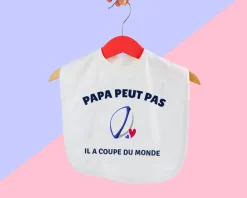 Bavoir bébé personnalisé - Rugby