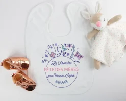 Bavoir bébé Personnalisable - Collection Première Fête des Mères
