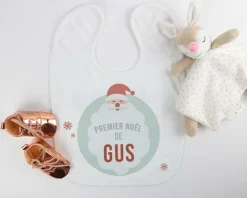 Bavoir bébé personnalisable - Mon premier Noël