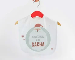Bavoir bébé personnalisable - Mon premier Noël