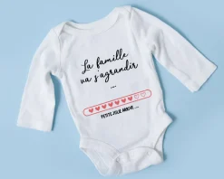 Body bébé personnalisé - Annonce grossesse