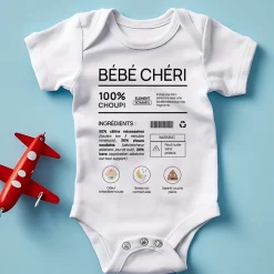 Body bébé personnalisé - Composition d'un bébé