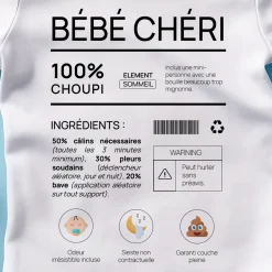 Body bébé personnalisé - Composition d'un bébé