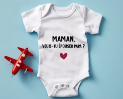 Body bébé personnalisé - Message