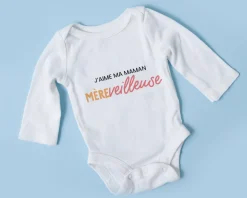Body bébé personnalisé - Mère-veilleuse