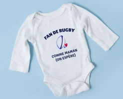 Body bébé personnalisable - Rugby