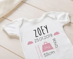 Body personnalisé pour bébé - Naissance - Rose