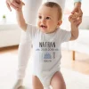Body personnalisé pour bébé - Naissance - Bleu
