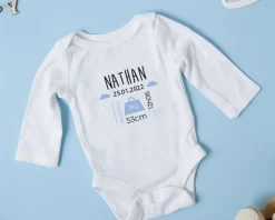 Body personnalisé pour bébé - Naissance - Bleu