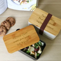 Boite à bento personnalisée - Mots d'enfants pour maitresse