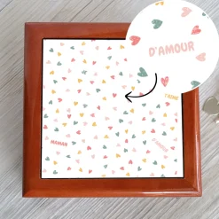 Boite à bijoux personnalisée - Message Secret