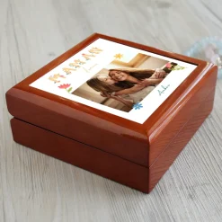 Boite à bijoux personnalisée - Amour Fleuri