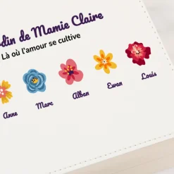 Boite à bijoux personnalisée - Famille fleurs