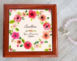 Boîte à Bijoux Jardin Fleuri