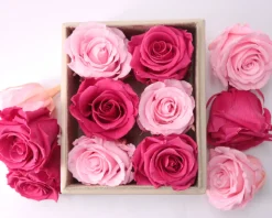 Boîte à bijoux personnalisable et ses 6 Roses Éternelles