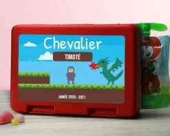 Boîte à goûter personnalisable - Jeux Vidéo Rétro - Version Garçon