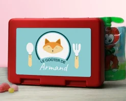 Boîte à goûter Personnalisable - Petit Renard