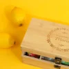 Boîte à thé gravée - Les gourmandises
