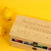 Boîte à thé gravée personnalisée - Scrabble